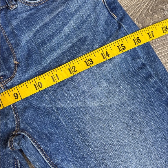 WHBM The Skinny Ankle Jeans Button Hem Blue Sz 0 - Picture 7 of 11